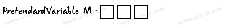 PretendardVariable M字体转换 PretendardVariable M字体转换